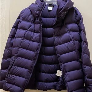 Patagonia Down jacket with hood - Wn XL - Purple